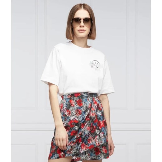 The Kooples T-shirt | Cropped Fit ze sklepu Gomez Fashion Store w kategorii Bluzki damskie - zdjęcie 184354444