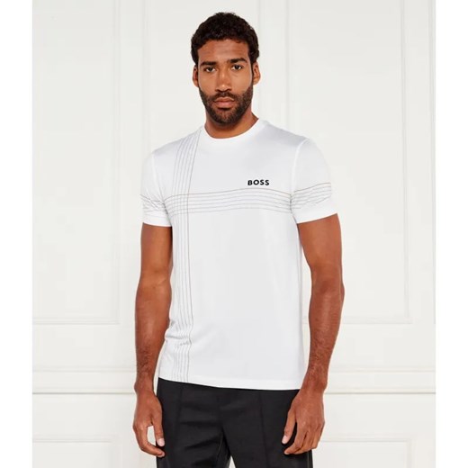 BOSS GREEN T-shirt Tee Check TOC | Slim Fit | stretch ze sklepu Gomez Fashion Store w kategorii T-shirty męskie - zdjęcie 184354492
