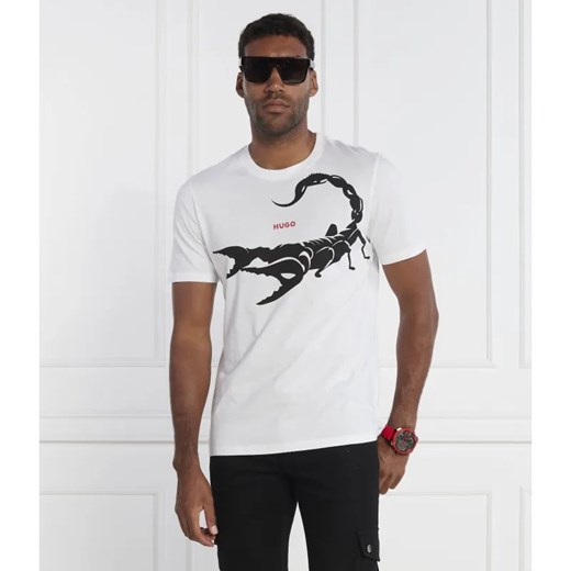 HUGO T-shirt Darpione | Regular Fit ze sklepu Gomez Fashion Store w kategorii T-shirty męskie - zdjęcie 184354512