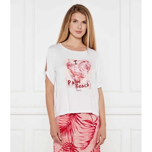 Liu Jo Beachwear T-shirt | Regular Fit ze sklepu Gomez Fashion Store w kategorii Bluzki damskie - zdjęcie 184354541
