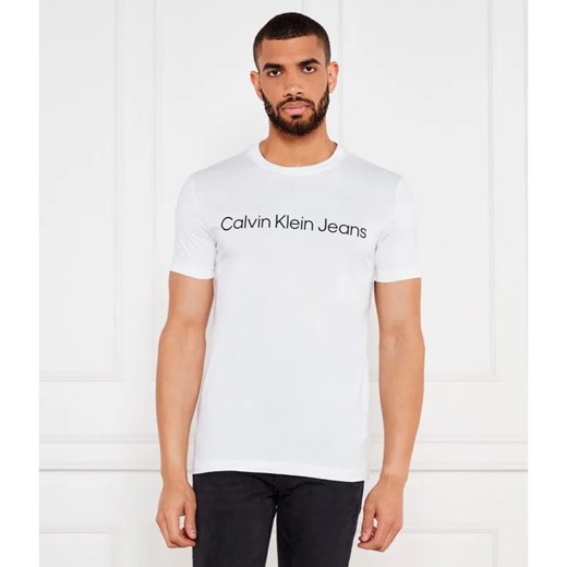 Calvin Klein Jeans T-shirt | Slim Fit ze sklepu Gomez Fashion Store w kategorii T-shirty męskie - zdjęcie 184354622