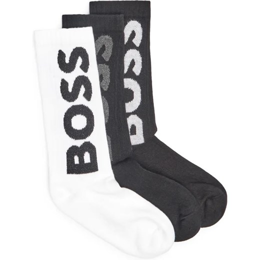 BOSS BLACK Skarpety 3-pack 3P QS Rib Logo CC ze sklepu Gomez Fashion Store w kategorii Skarpetki męskie - zdjęcie 184354641
