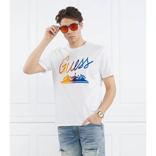 GUESS T-shirt SS BSC GUESS ISLAND | Relaxed fit ze sklepu Gomez Fashion Store w kategorii T-shirty męskie - zdjęcie 184354654