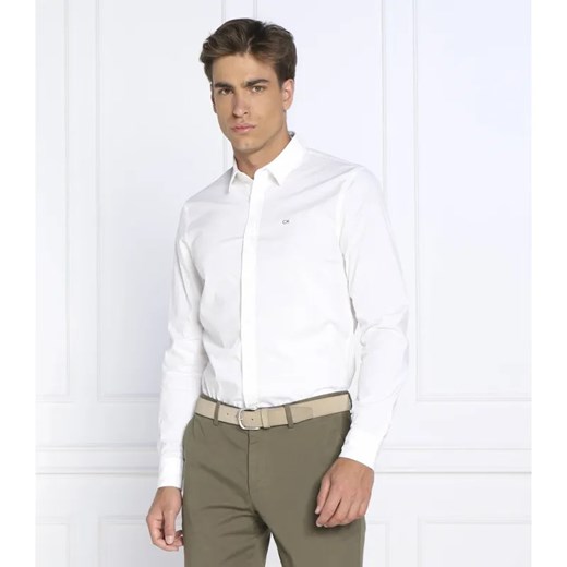 Calvin Klein Koszula POPLIN | Slim Fit ze sklepu Gomez Fashion Store w kategorii Koszule męskie - zdjęcie 184354700