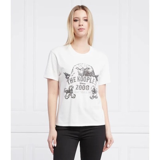 The Kooples T-shirt | Regular Fit ze sklepu Gomez Fashion Store w kategorii Bluzki damskie - zdjęcie 184354823