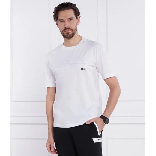 BOSS GREEN T-shirt Tee Titanium | Regular Fit ze sklepu Gomez Fashion Store w kategorii T-shirty męskie - zdjęcie 184354844