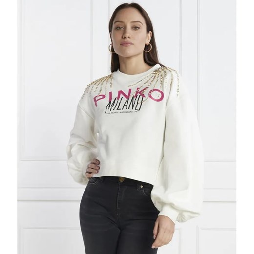 Pinko Bluza | Cropped Fit ze sklepu Gomez Fashion Store w kategorii Bluzy damskie - zdjęcie 184354951