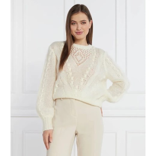 TWINSET Wełniany sweter | Regular Fit ze sklepu Gomez Fashion Store w kategorii Swetry damskie - zdjęcie 184354953