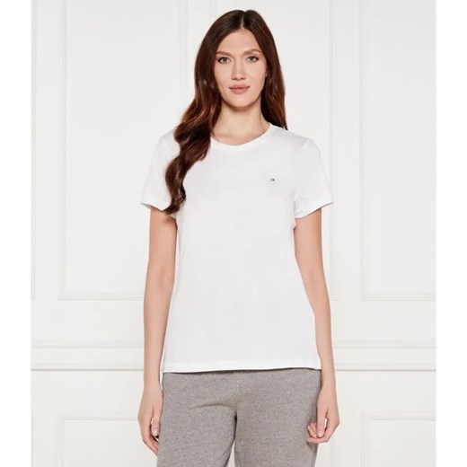 Tommy Hilfiger T-shirt HERITAGE | Regular Fit ze sklepu Gomez Fashion Store w kategorii Bluzki damskie - zdjęcie 184355034