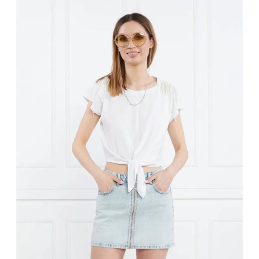 Liu Jo T-shirt | Cropped Fit Liu Jo L promocja Gomez Fashion Store
