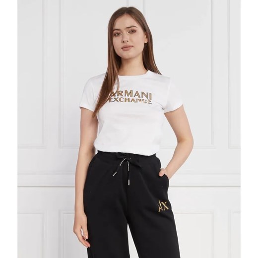 Armani Exchange T-shirt | Regular Fit ze sklepu Gomez Fashion Store w kategorii Bluzki damskie - zdjęcie 184355061