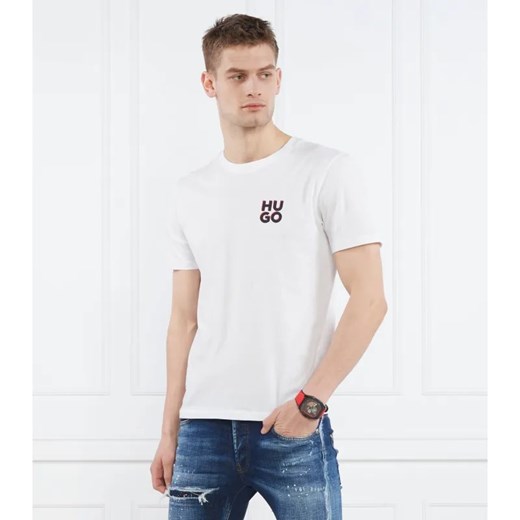 HUGO T-shirt | Regular Fit ze sklepu Gomez Fashion Store w kategorii T-shirty męskie - zdjęcie 184355074