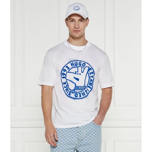 Hugo Blue T-shirt | Regular Fit ze sklepu Gomez Fashion Store w kategorii T-shirty męskie - zdjęcie 184355090