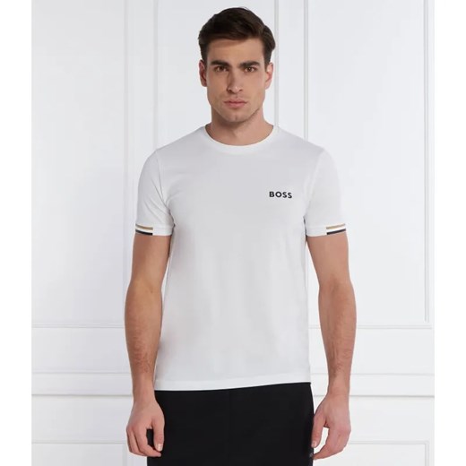 BOSS GREEN T-shirt boss x matteo berrettini | Slim Fit | stretch ze sklepu Gomez Fashion Store w kategorii T-shirty męskie - zdjęcie 184355131