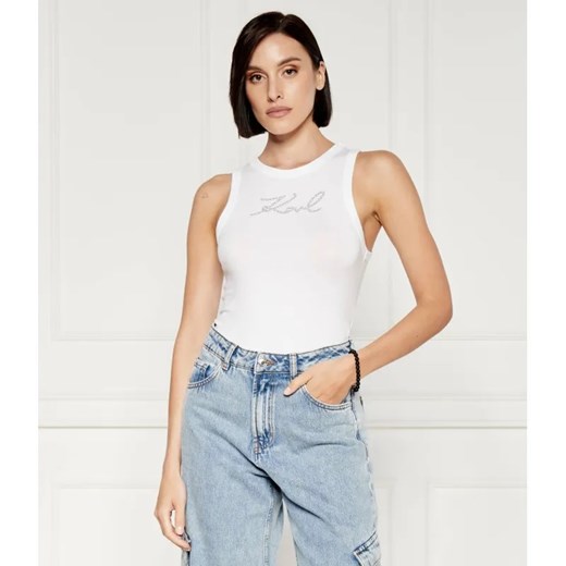 Karl Lagerfeld Top | Regular Fit ze sklepu Gomez Fashion Store w kategorii Bluzki damskie - zdjęcie 184355152