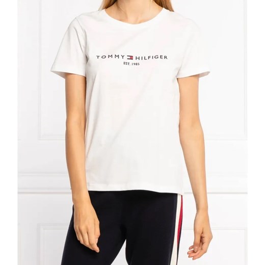 Tommy Hilfiger T-shirt | Regular Fit ze sklepu Gomez Fashion Store w kategorii Bluzki damskie - zdjęcie 184355163