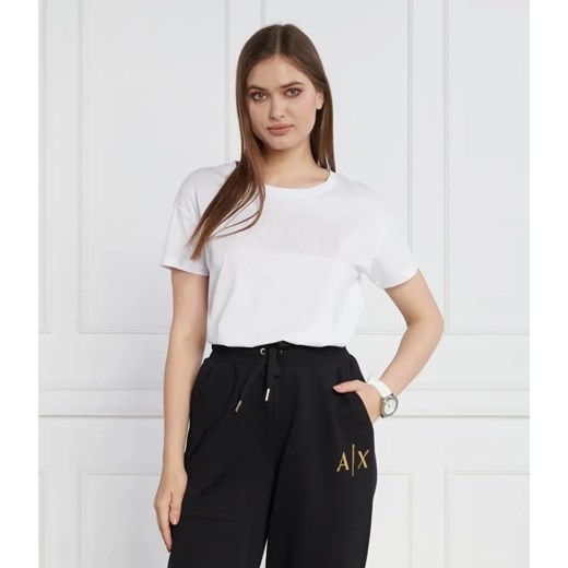 Armani Exchange T-shirt | Regular Fit ze sklepu Gomez Fashion Store w kategorii Bluzki damskie - zdjęcie 184355171
