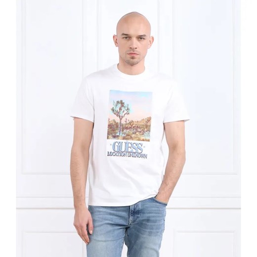 GUESS T-shirt DESERT PHOTO | Regular Fit ze sklepu Gomez Fashion Store w kategorii T-shirty męskie - zdjęcie 184355231