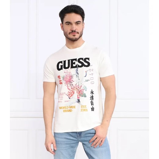 GUESS T-shirt TOKYO COLLAGE | Regular Fit ze sklepu Gomez Fashion Store w kategorii T-shirty męskie - zdjęcie 184355304