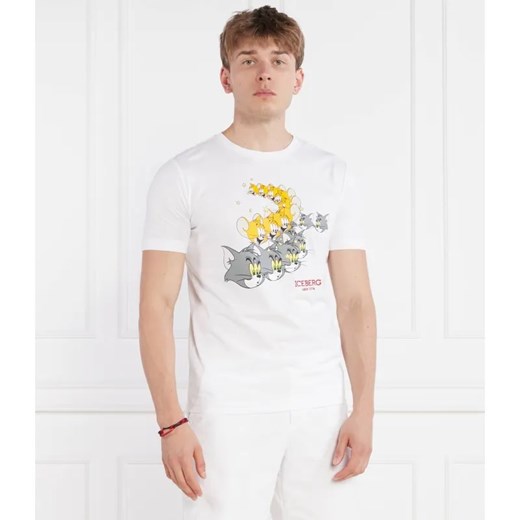Iceberg T-shirt | Regular Fit ze sklepu Gomez Fashion Store w kategorii T-shirty męskie - zdjęcie 184355321