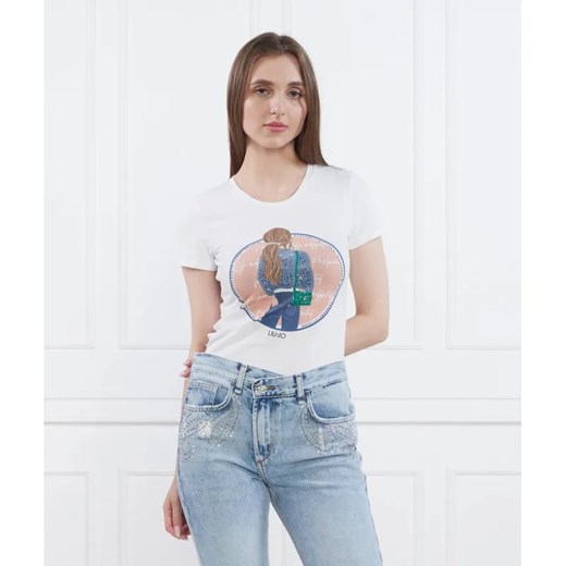 Liu Jo T-shirt | Regular Fit ze sklepu Gomez Fashion Store w kategorii Bluzki damskie - zdjęcie 184355344