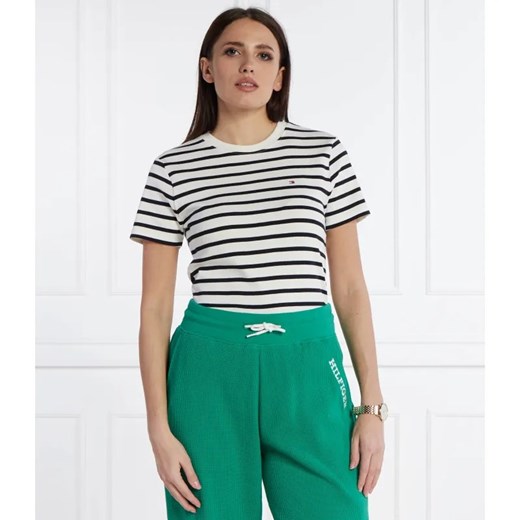 Tommy Hilfiger T-shirt | Slim Fit ze sklepu Gomez Fashion Store w kategorii Bluzki damskie - zdjęcie 184355424