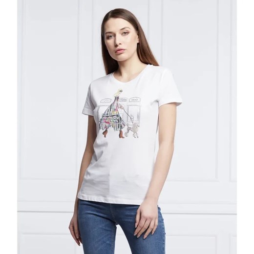 Liu Jo T-shirt | Regular Fit ze sklepu Gomez Fashion Store w kategorii Bluzki damskie - zdjęcie 184355453