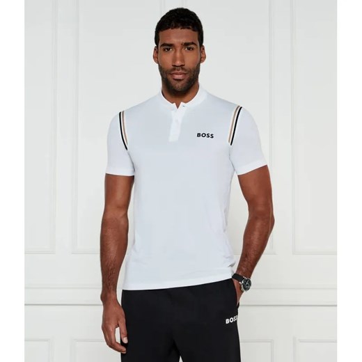 BOSS GREEN Polo BOSS x Matteo Berrettini Pariq MB 8 | Slim Fit | stretch ze sklepu Gomez Fashion Store w kategorii T-shirty męskie - zdjęcie 184355461