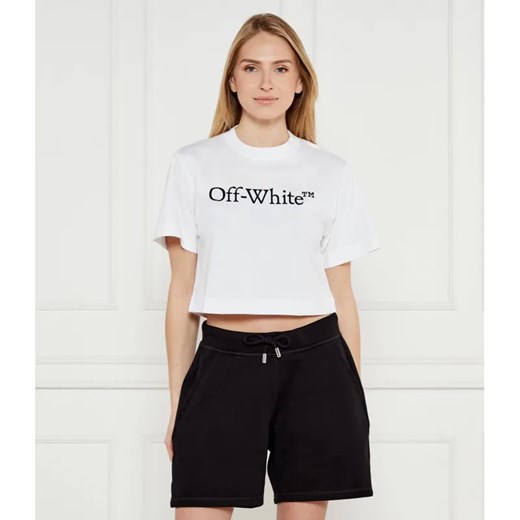 OFF-WHITE T-shirt | Cropped Fit XS okazyjna cena Gomez Fashion Store