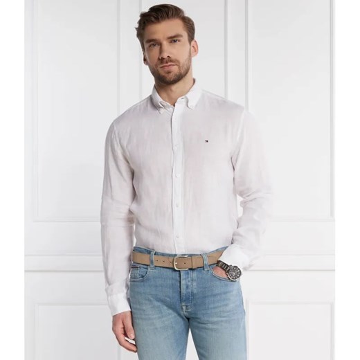Tommy Hilfiger Lniana koszula PIGMENT DYED | Regular Fit ze sklepu Gomez Fashion Store w kategorii Koszule męskie - zdjęcie 184355544