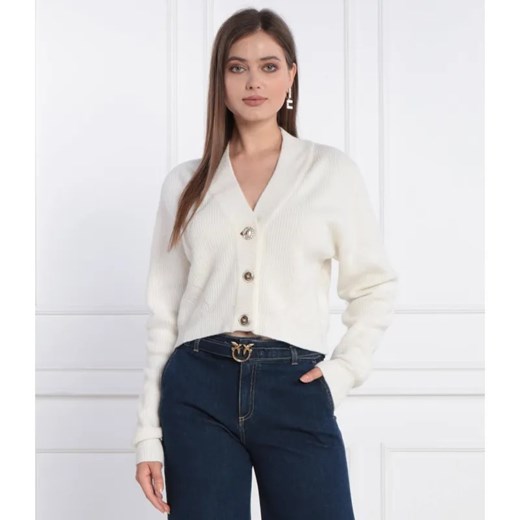 Pinko Kardigan | Cropped Fit | z dodatkiem wełny ze sklepu Gomez Fashion Store w kategorii Swetry damskie - zdjęcie 184355572