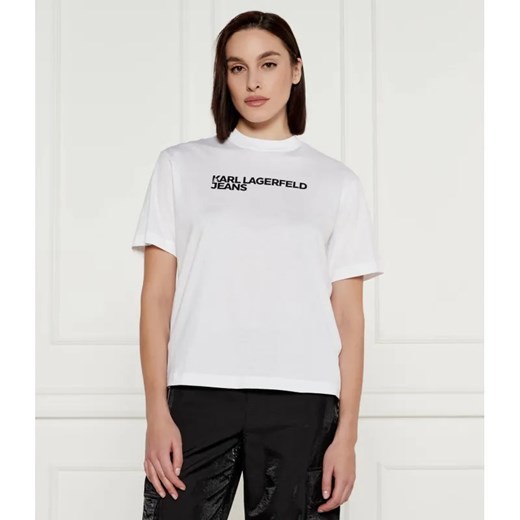 Karl Lagerfeld Jeans T-shirt | Regular Fit ze sklepu Gomez Fashion Store w kategorii Bluzki damskie - zdjęcie 184355581