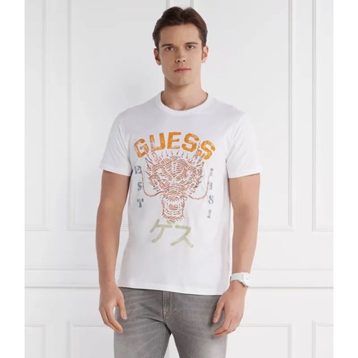 GUESS T-shirt DRAGON | Regular Fit ze sklepu Gomez Fashion Store w kategorii T-shirty męskie - zdjęcie 184355653