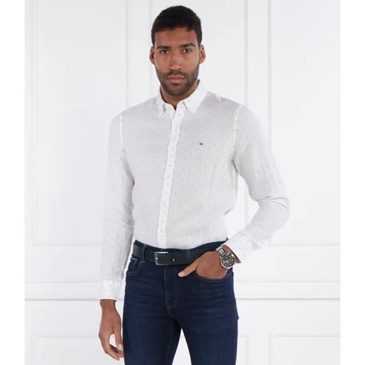 Tommy Hilfiger Lniana koszula FIL COUPE SF | Slim Fit Tommy Hilfiger L Gomez Fashion Store okazja