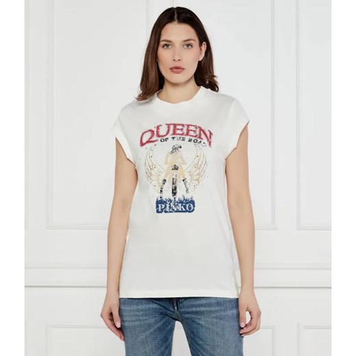 Pinko T-shirt MARRAKECH | Regular Fit ze sklepu Gomez Fashion Store w kategorii Bluzki damskie - zdjęcie 184355744