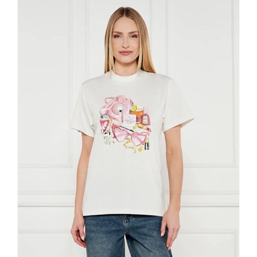 HUGO T-shirt Vintage | Regular Fit ze sklepu Gomez Fashion Store w kategorii Bluzki damskie - zdjęcie 184355761