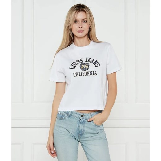 Guess Jeans T-shirt | Cropped Fit ze sklepu Gomez Fashion Store w kategorii Bluzki damskie - zdjęcie 184355762