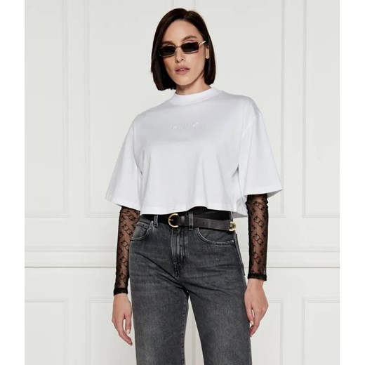 Pinko T-shirt | Cropped Fit ze sklepu Gomez Fashion Store w kategorii Bluzki damskie - zdjęcie 184355773