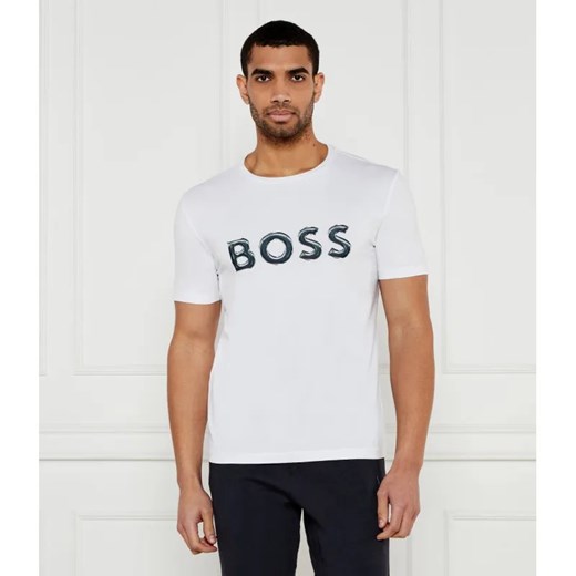 BOSS GREEN T-shirt Tee Logo | Regular Fit | stretch ze sklepu Gomez Fashion Store w kategorii T-shirty męskie - zdjęcie 184355801