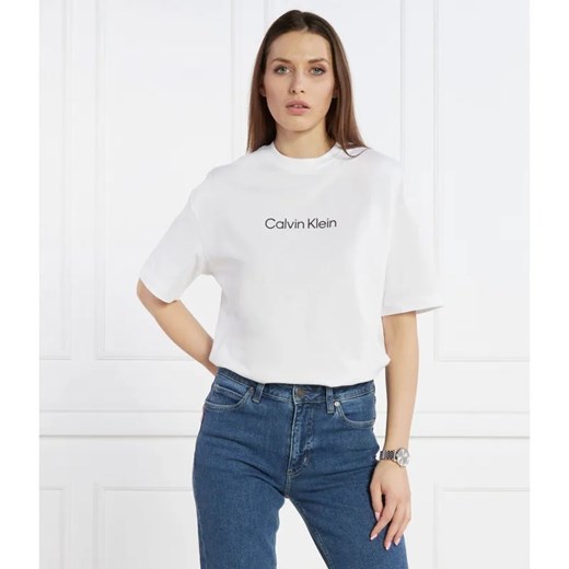 Calvin Klein T-shirt | Oversize fit ze sklepu Gomez Fashion Store w kategorii Bluzki damskie - zdjęcie 184355861