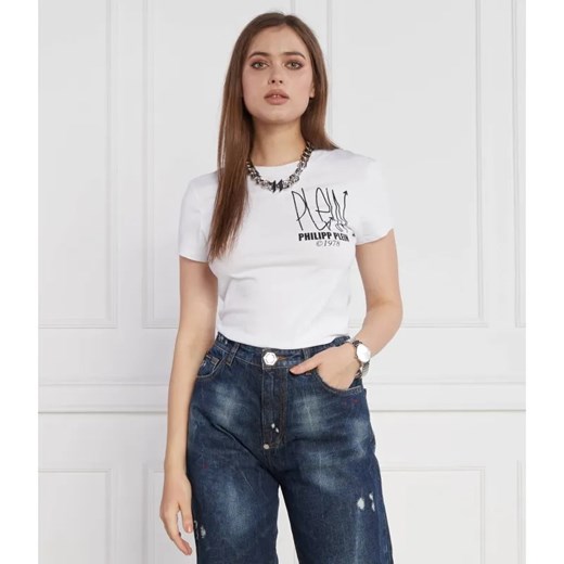 Philipp Plein T-shirt | Regular Fit ze sklepu Gomez Fashion Store w kategorii Bluzki damskie - zdjęcie 184356021