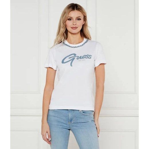 GUESS T-shirt CHAIN | Regular Fit ze sklepu Gomez Fashion Store w kategorii Bluzki damskie - zdjęcie 184356171