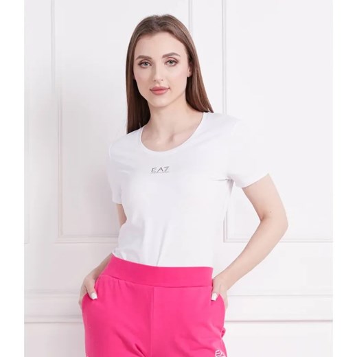 EA7 T-shirt | Regular Fit ze sklepu Gomez Fashion Store w kategorii Bluzki damskie - zdjęcie 184356180