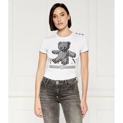 Philipp Plein T-shirt SEXY PURE TEDDY BEAR | Slim Fit ze sklepu Gomez Fashion Store w kategorii Bluzki damskie - zdjęcie 184356181