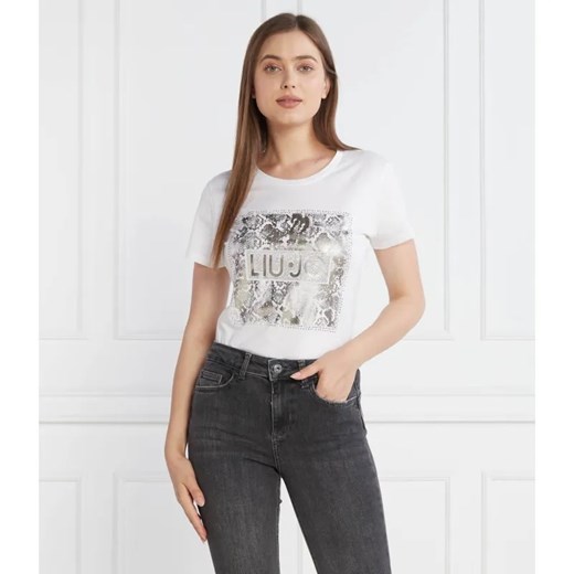 Liu Jo T-shirt | Regular Fit ze sklepu Gomez Fashion Store w kategorii Bluzki damskie - zdjęcie 184356303