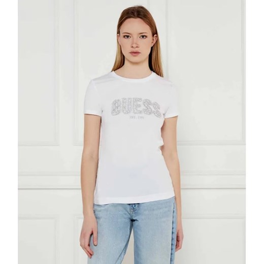 GUESS T-shirt | Slim Fit ze sklepu Gomez Fashion Store w kategorii Bluzki damskie - zdjęcie 184356350