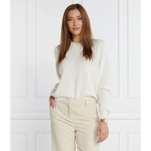 Peserico Wełniany sweter | Regular Fit | z dodatkiem jedwabiu ze sklepu Gomez Fashion Store w kategorii Swetry damskie - zdjęcie 184356360