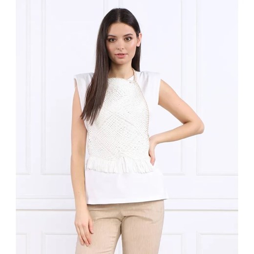 Liviana Conti T-shirt + top | Regular Fit ze sklepu Gomez Fashion Store w kategorii Bluzki damskie - zdjęcie 184356420
