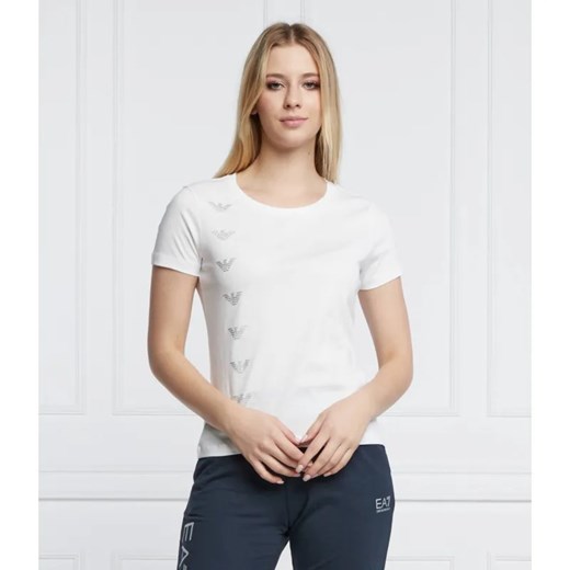 EA7 T-shirt | Regular Fit ze sklepu Gomez Fashion Store w kategorii Bluzki damskie - zdjęcie 184356430