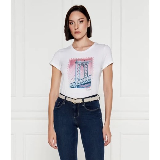 Liu Jo T-shirt | Regular Fit ze sklepu Gomez Fashion Store w kategorii Bluzki damskie - zdjęcie 184356440